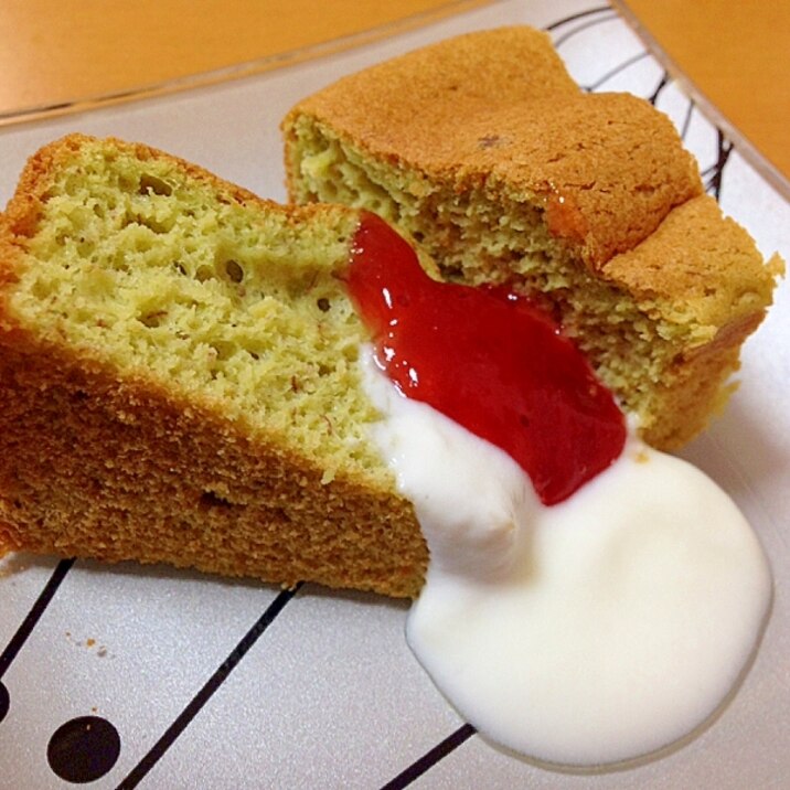 青汁シフォンケーキ ホットケーキミックス レシピ 作り方 By イケッピ 楽天レシピ 青汁シフォンケーキ ホットケーキミックス レシピ 作り方 By イケッピ 楽天レシピ